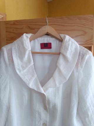Chaqueta elegante fiesta blanca