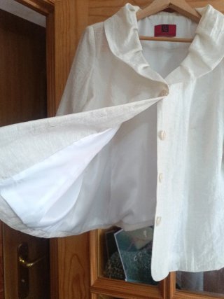 Chaqueta elegante fiesta blanca