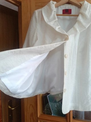 Chaqueta elegante fiesta blanca