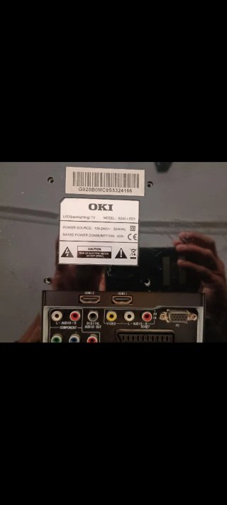 Pantalla TV OKI 24 Plata/Negro