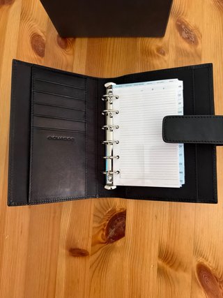 Agenda Piquadro in pelle nera