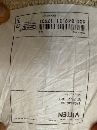 Alfombra IKEA pelo largo 170x240 cm
