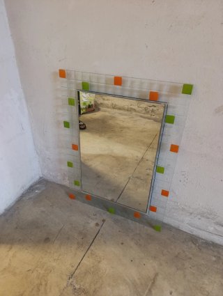 Espejo de baño decorado