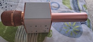 Micrófono Bluetooth Dorado Rosa
