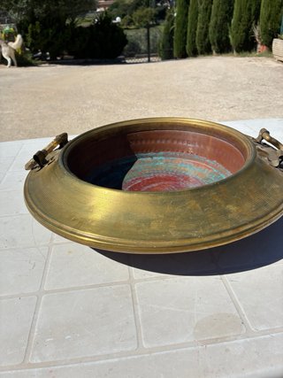 Grande braciere antico in rame