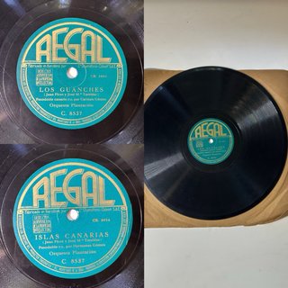 4 Discos de Pizarra 78 RPM - €/ud