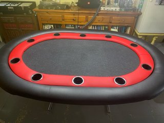 Mesa de póker con LED y posavasos
