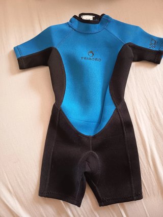 Neopreno infantil Tribord azul y negro 4 años