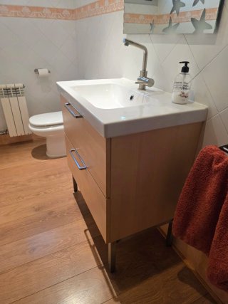 Conjunto Baño Mueble, Espejo y Toallero
