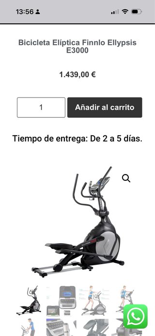 Bicicleta Elíptica Finnlo Ellypsis E3000