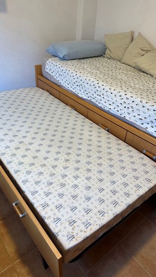 Cama nido 90cm con 2 colchones