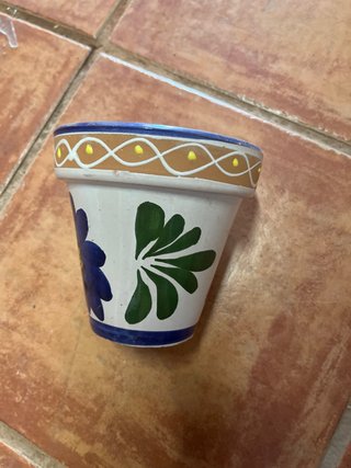 Maceta Barro Esmaltada