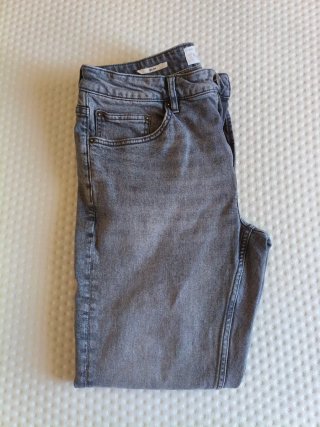 Pantalón Vaquero Slim Gris Talla 44