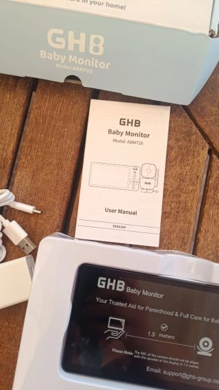 GHB Cámara Bebé 5 720P HD IPS Rotación