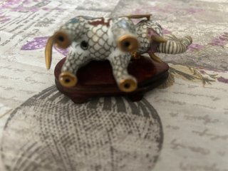 Statuetta Elefante Vintage Multicolore