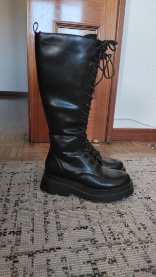 Sandalias de plataforma negras (722516553)