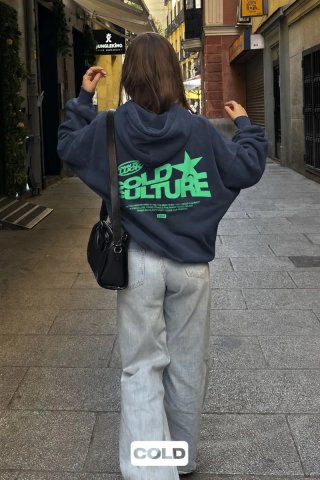Sudadera Cold Culture Azul-Gris