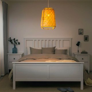 Lámpara de techo de mimbre IKEA