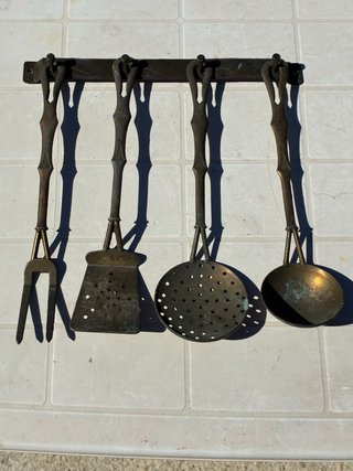Set posate bronzo antiche