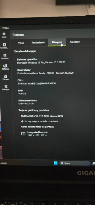Ordenador portátil Gigabyte negro