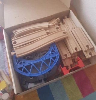 Playtive Puente de Madera para Tren