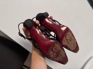 Sandalias Sara Navarro Negras y Rojas