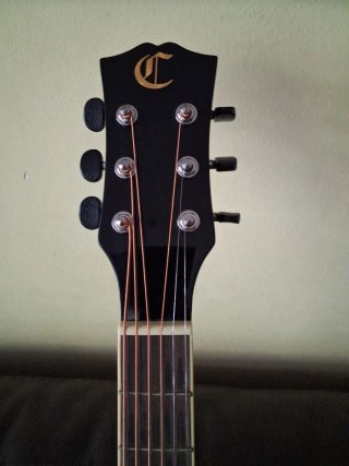 Guitarra Acústica Negra