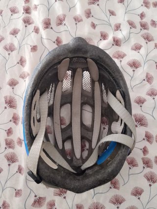 Casco Bicicleta Carretera Azul/Blanco
