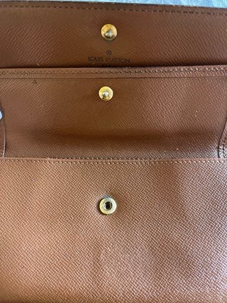 Portafoglio Louis Vuitton monogram marrone