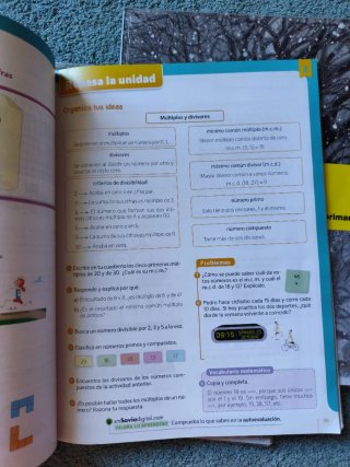 Matemáticas, 6 Primaria Savia