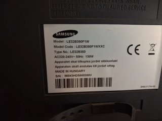 Televisión Samsung 32 Negra