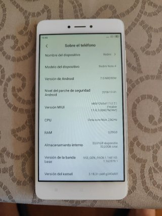 Xiaomi Redmi Note 4 Blanco