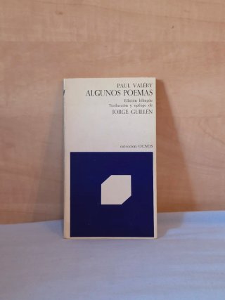 Libro Algunos Poemas Paul Valéry Trad Jorge Guillé