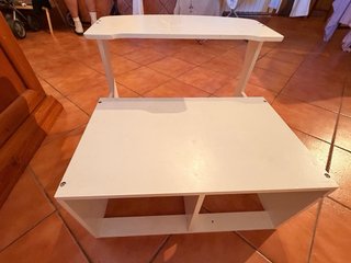 Pupitre-sillón infantil blanco