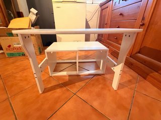 Pupitre-sillón infantil blanco