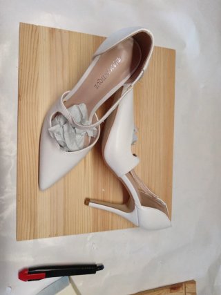 Scarpe donna tacco bianco DIAMANTIQUE