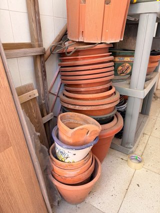 Macetas de barro y cerámica 5€