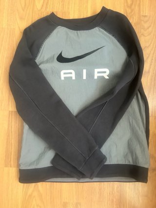 Sudadera Nike Air Chico Gris y Negra Talla 147-158