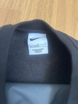 Sudadera Nike Air Chico Gris y Negra Talla 147-158
