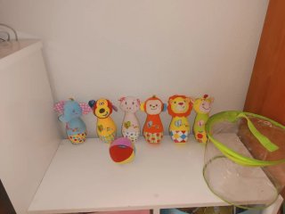 Peluche Bolos Bebé Animales