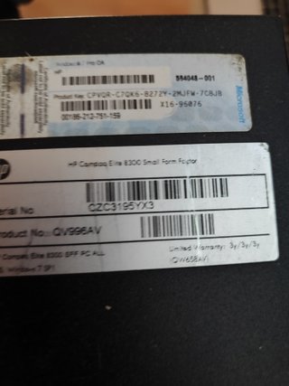 HP Elite 8300 SFF PC Intel i5 SSD 8GB RAM