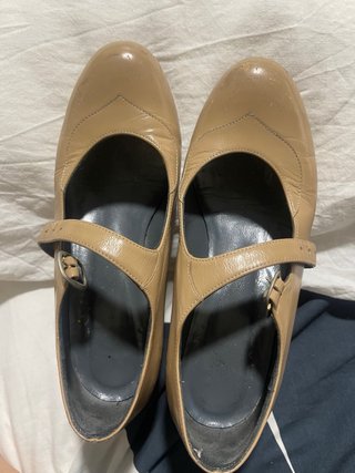Zapatos de flamenco beige DON FLAMENCO  talla 33