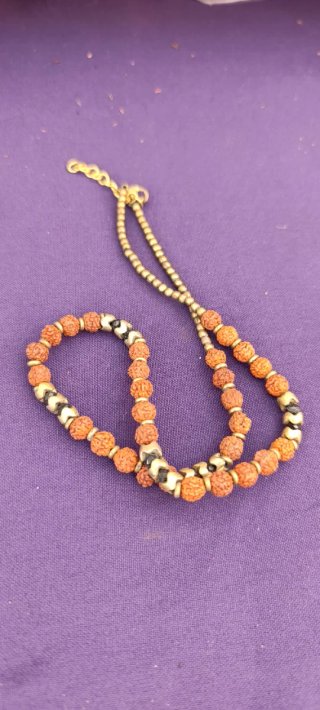 Collar de semillas de Rudraska
