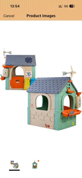 Casita de juego infantil de plástico
