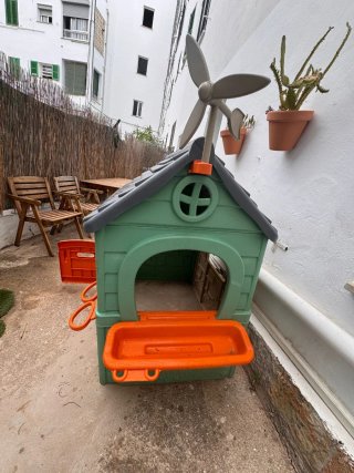 Casita de juego infantil de plástico