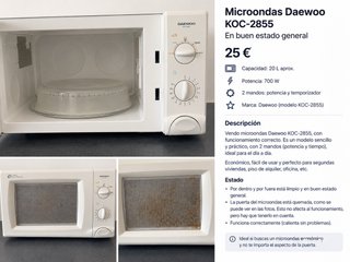 Microondas Daewoo KOC-2855