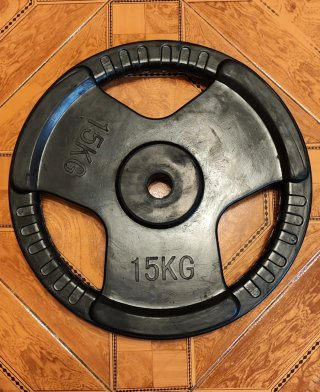 Banco de pesas con rack plegable + 90kg discos