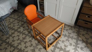Trona convertible madera maciza