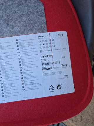 6 Sillas IKEA ELDBERGET MALSKÄR Negras/Rojas