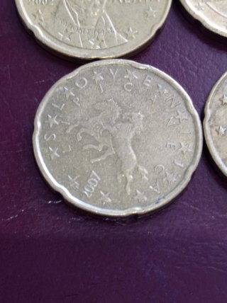 Lote 4 monedas 20 céntimos Euro